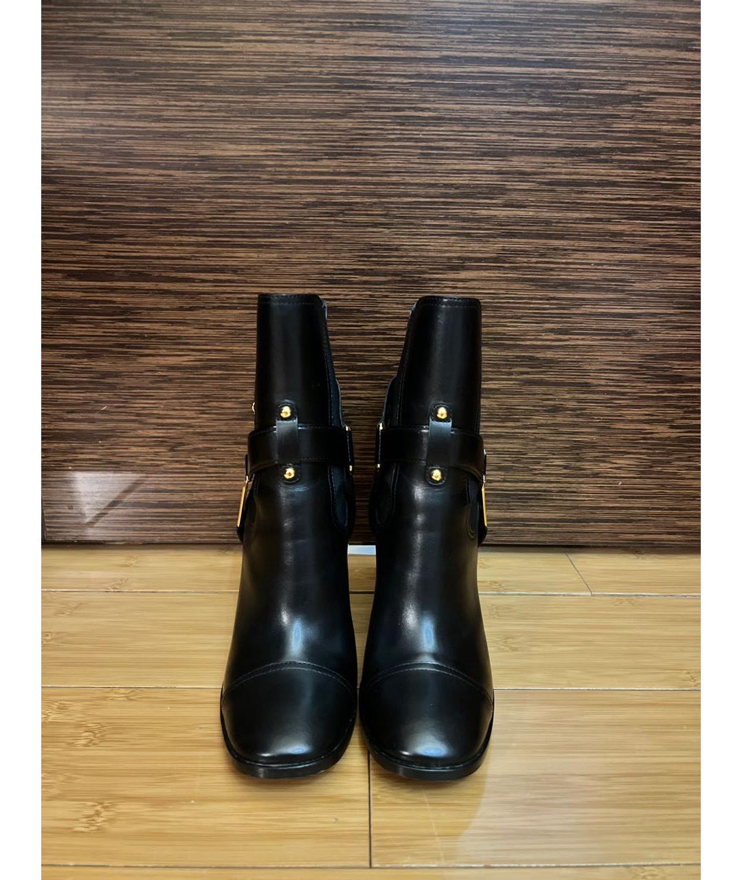 SAINT LAURENT Черные кожаные ботильоны, фото 2