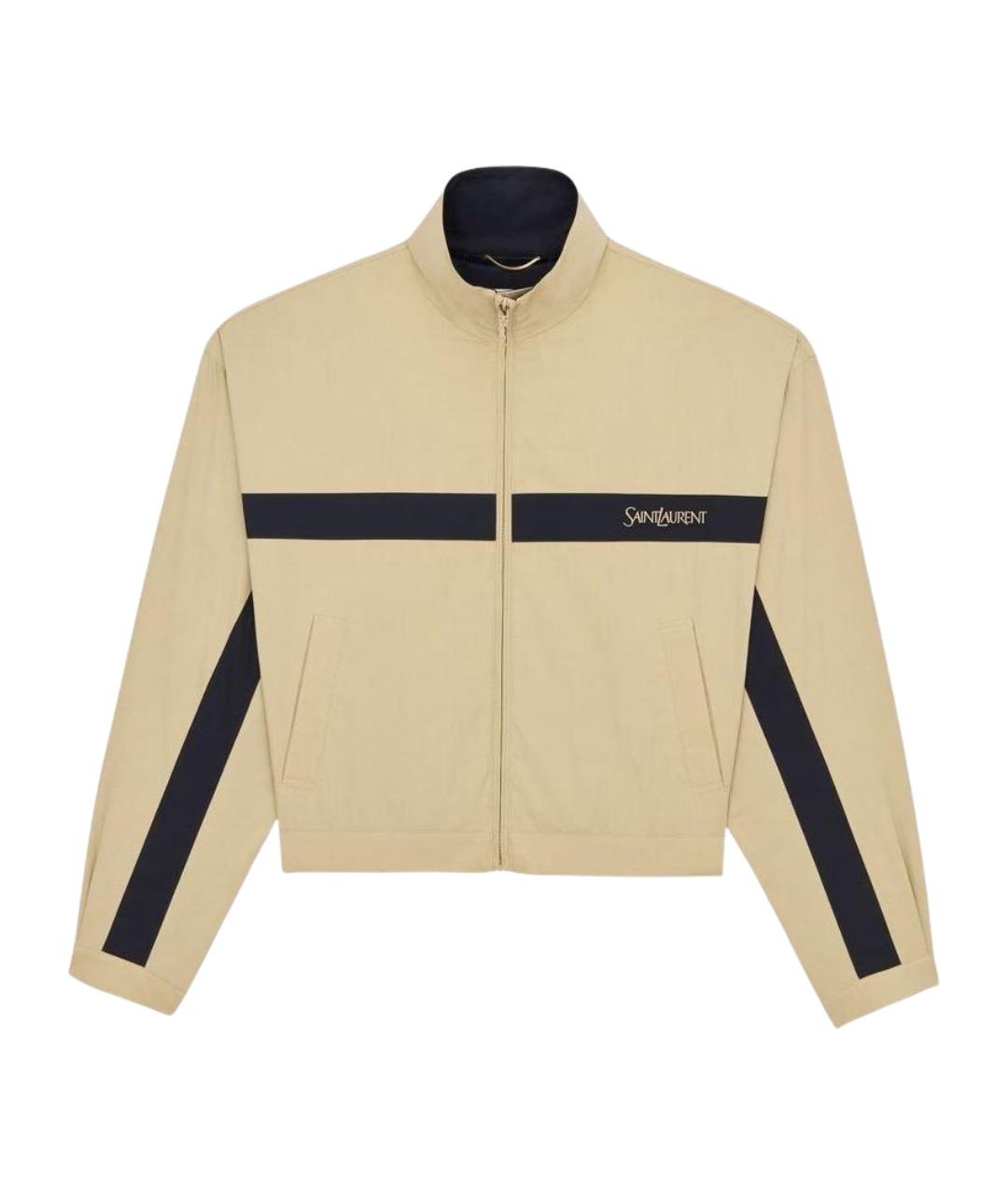 SAINT LAURENT Бежевая куртка, фото 1