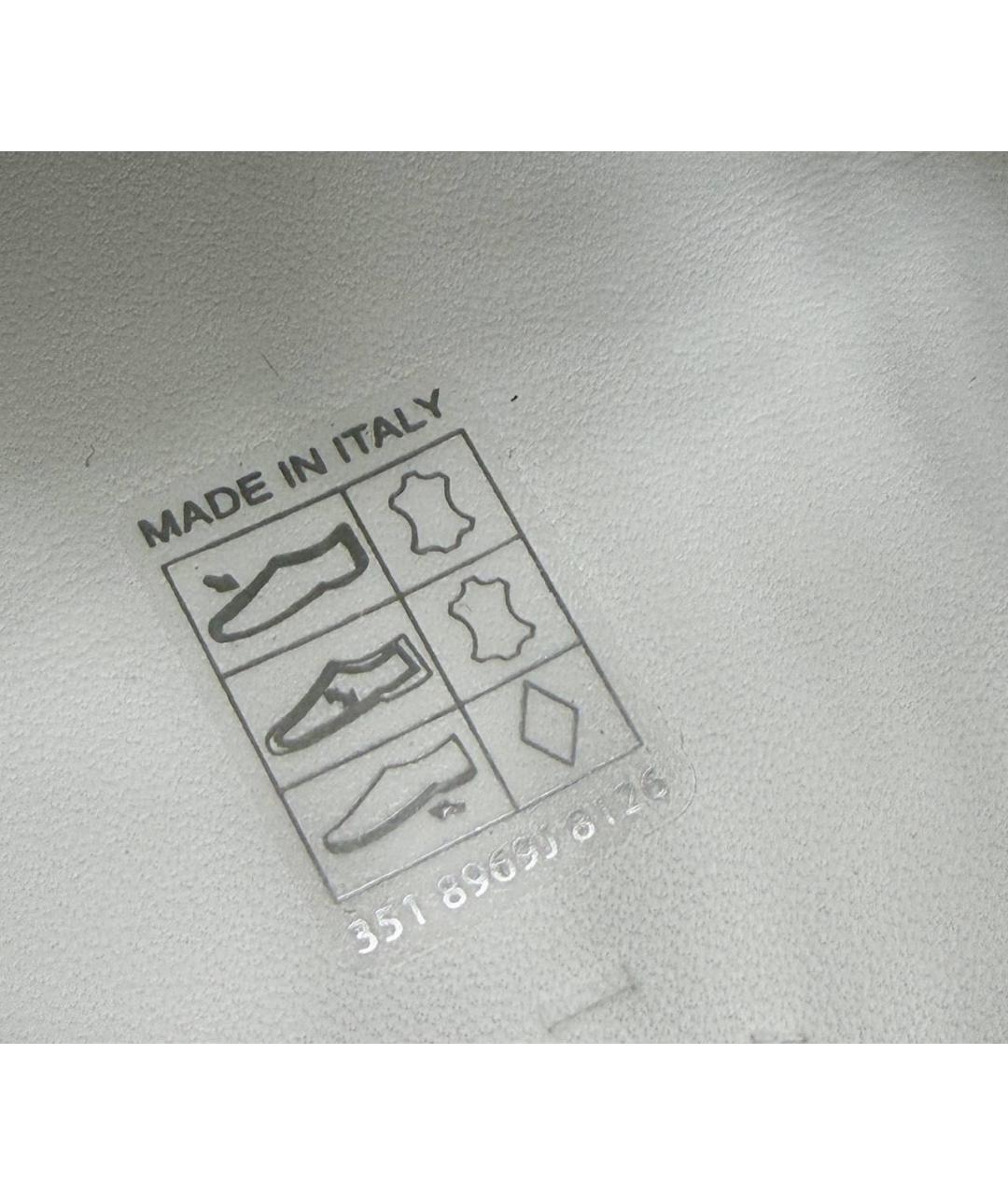 GUCCI Черные кожаные низкие кроссовки / кеды, фото 6