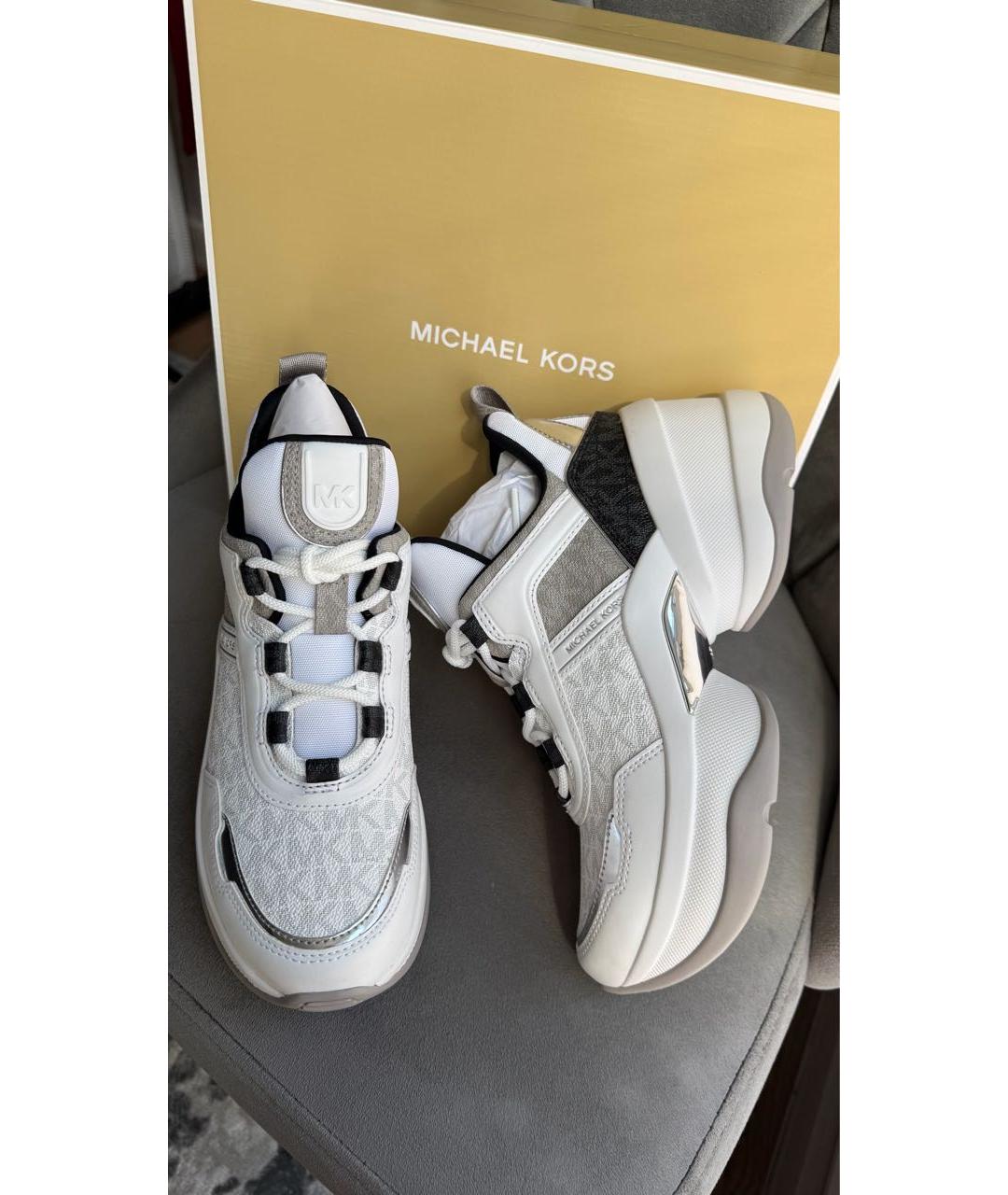 MICHAEL KORS Серые кроссовки, фото 3