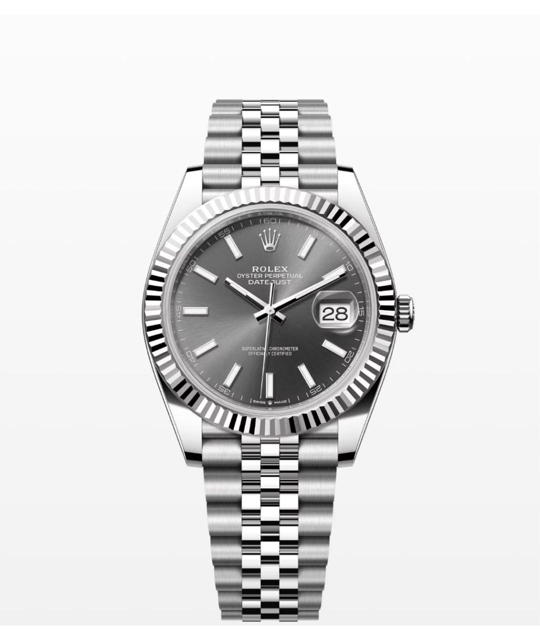 ROLEX Серебряные часы из белого золота, фото 3