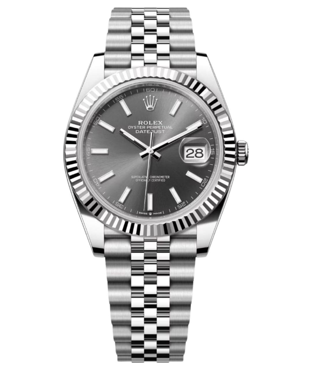 ROLEX Серебряные часы из белого золота, фото 1