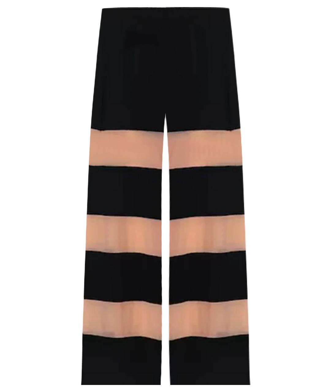 NORMA KAMALI Черные полиэстеровые брюки широкие, фото 1