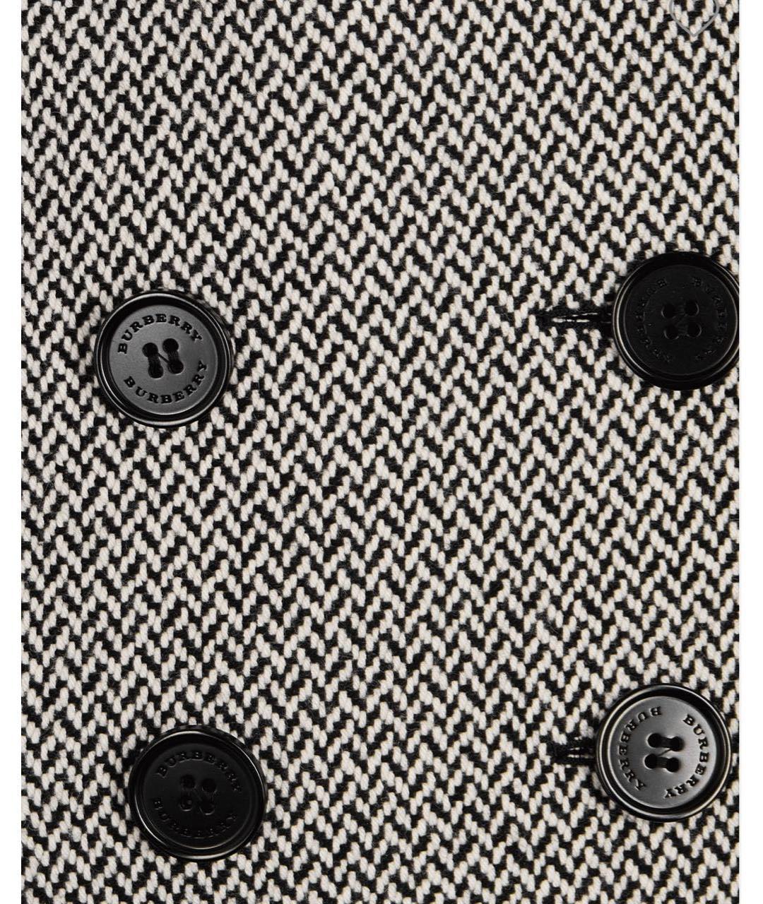 BURBERRY Серое шерстяное пальто, фото 4