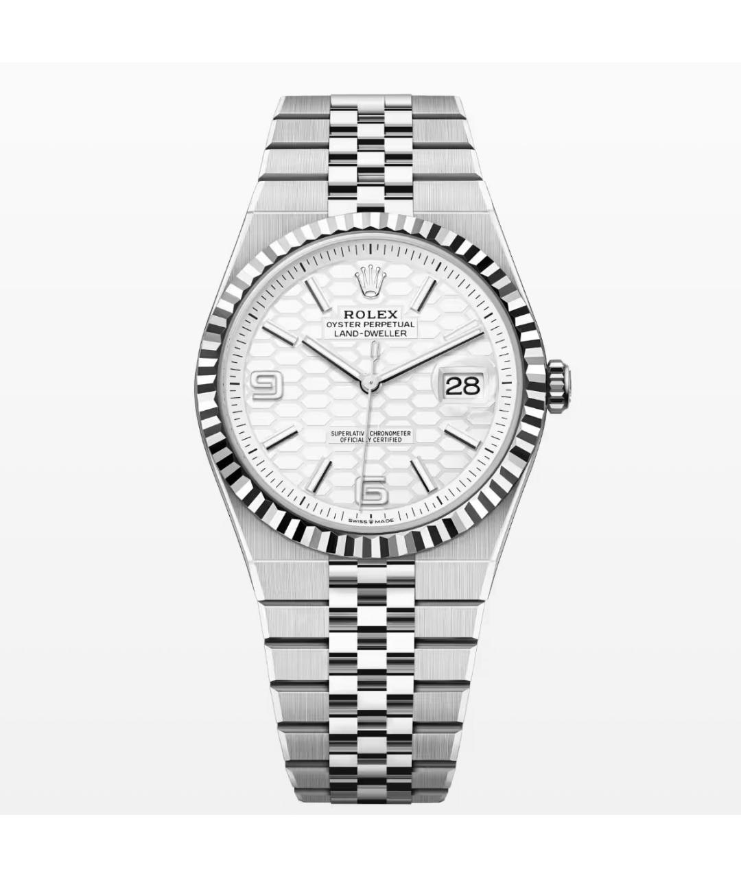 ROLEX Серебряные часы из белого золота, фото 2