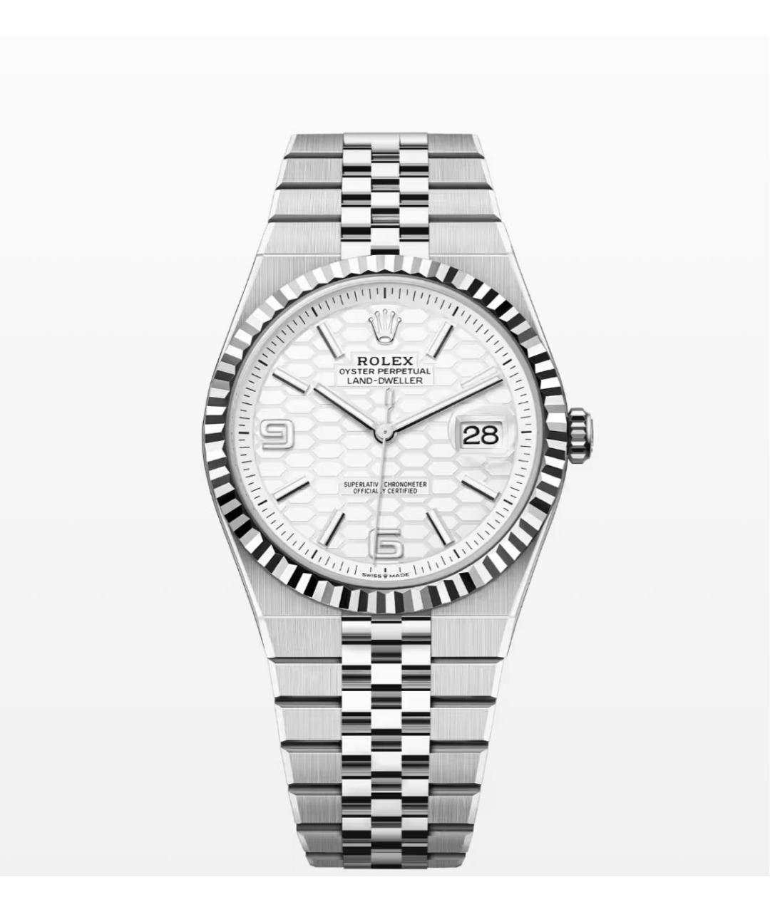 ROLEX Серебряные часы из белого золота, фото 3