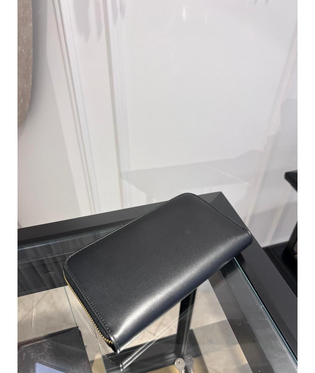 DOLCE&GABBANA Черный кожаный кошелек, фото 3