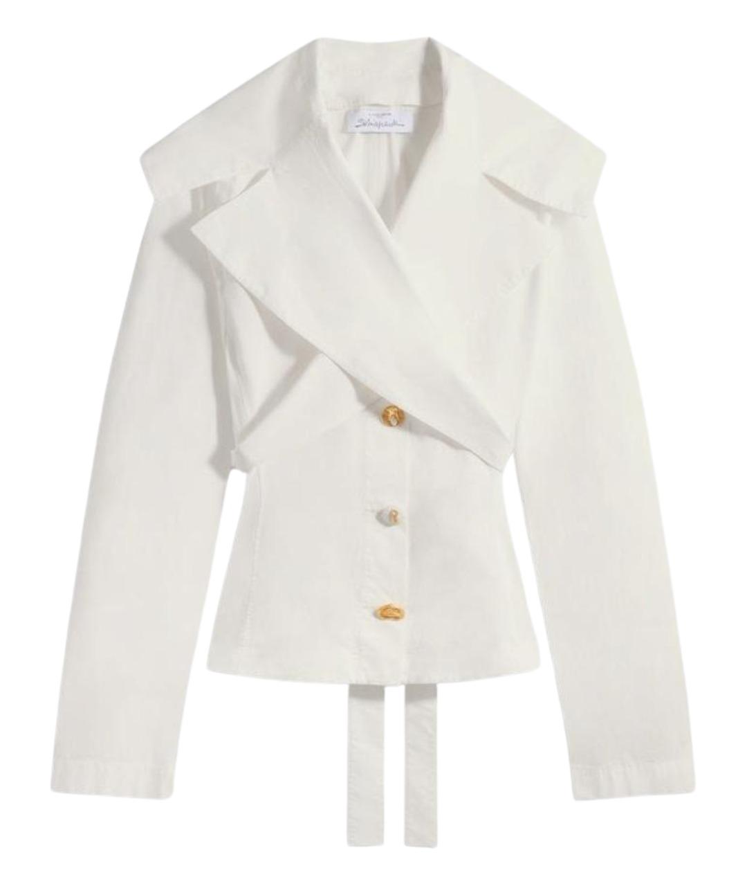 SCHIAPARELLI Белая хлопковая блузы, фото 1