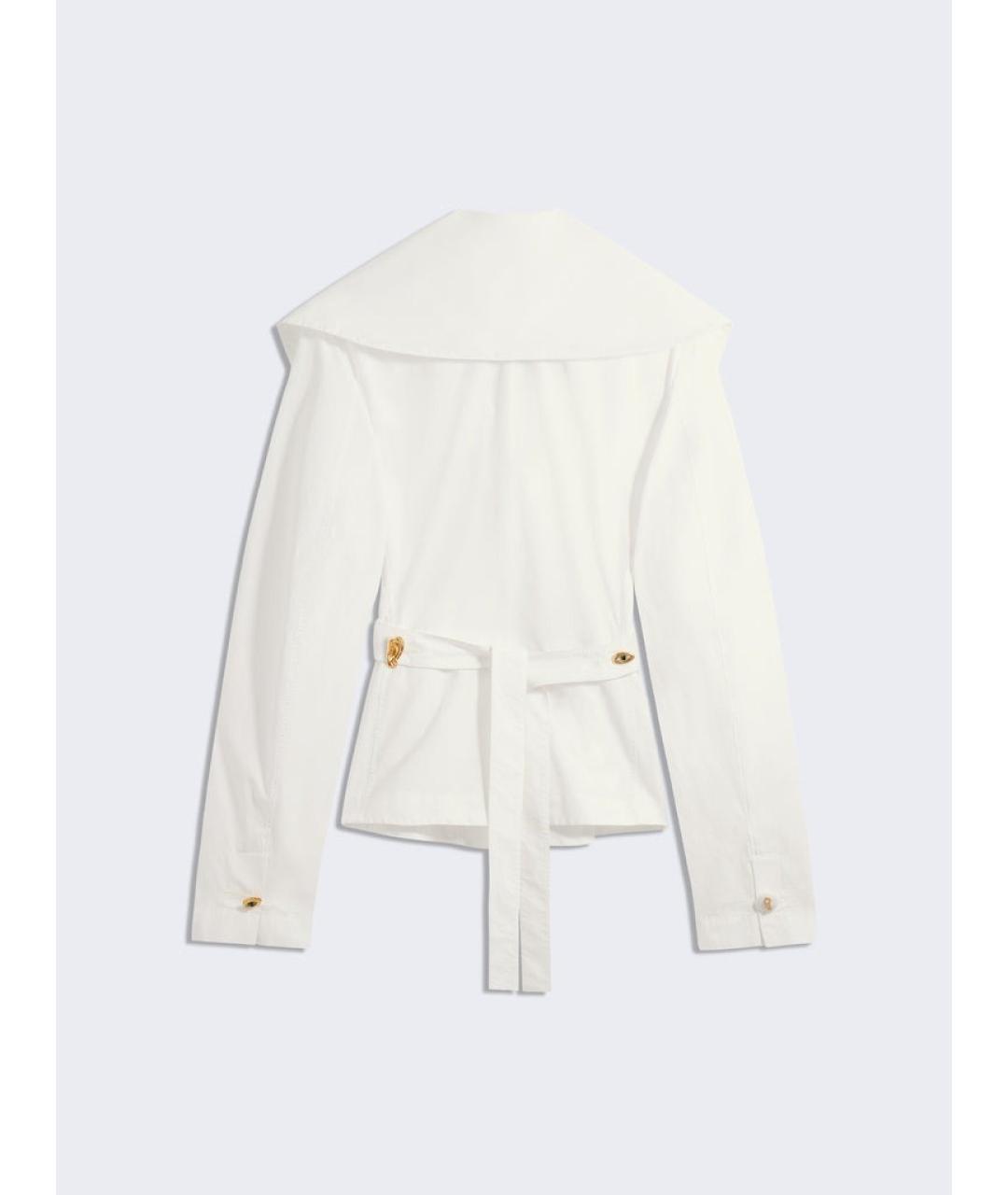 SCHIAPARELLI Белая хлопковая блузы, фото 3