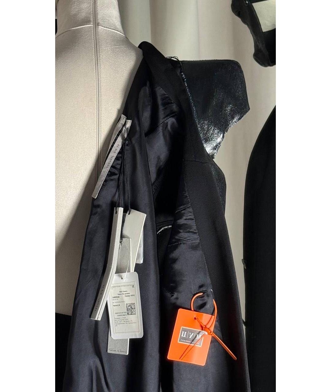 RICK OWENS Черный жилет, фото 4