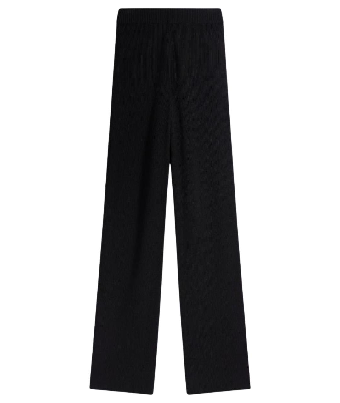 SCHIAPARELLI Черные вискозные прямые брюки, фото 1