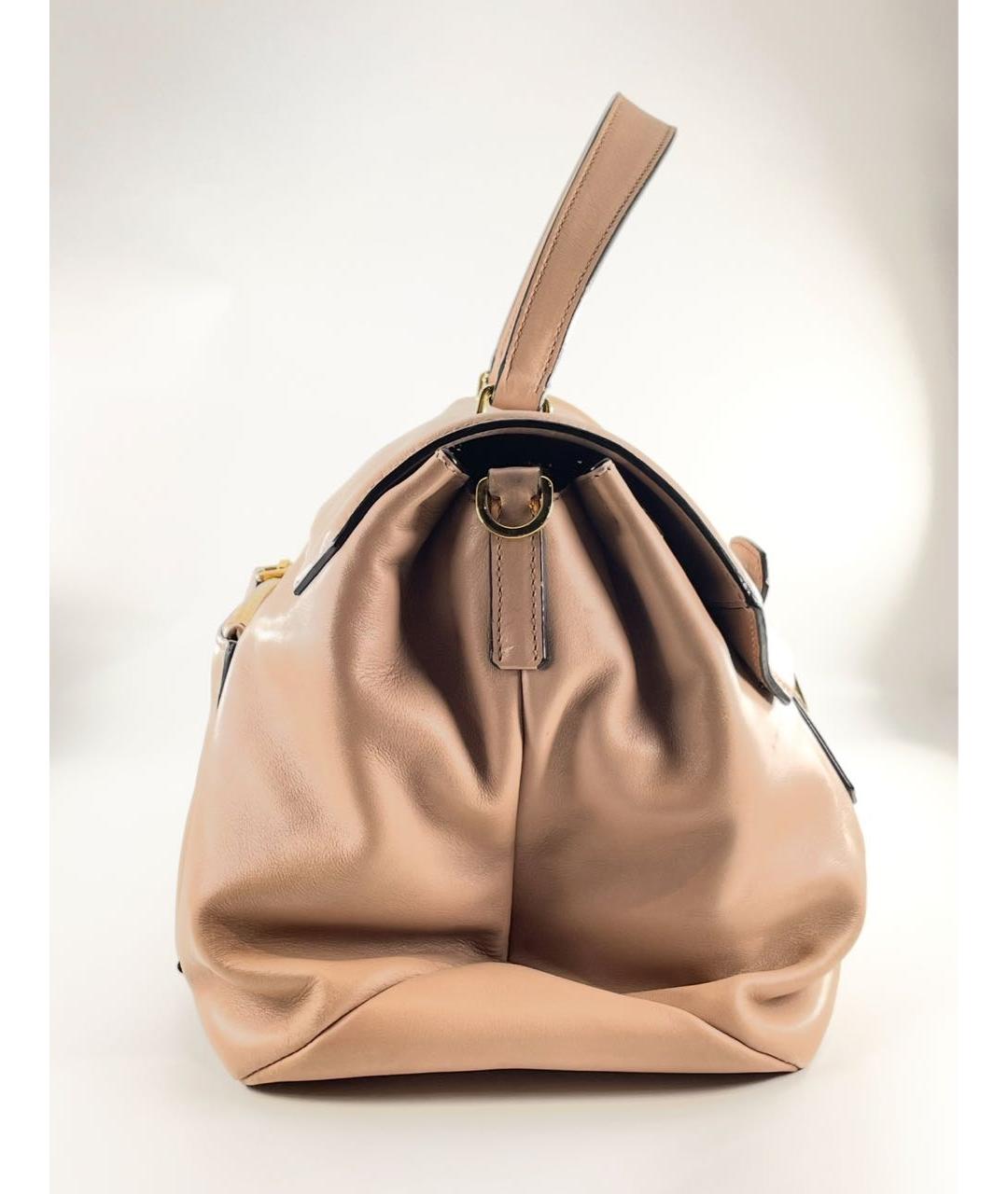 MIU MIU Розовая кожаная сумка тоут, фото 5