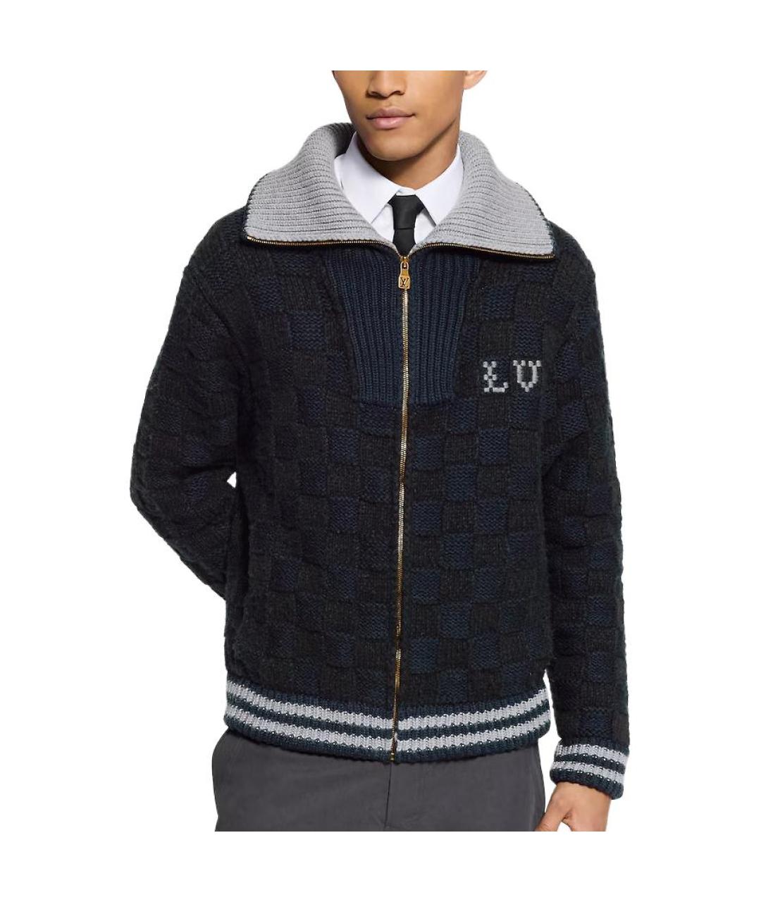 LOUIS VUITTON Темно-синий кардиган, фото 2