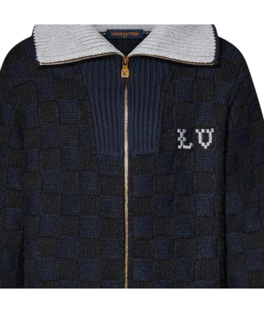 LOUIS VUITTON Темно-синий кардиган, фото 5