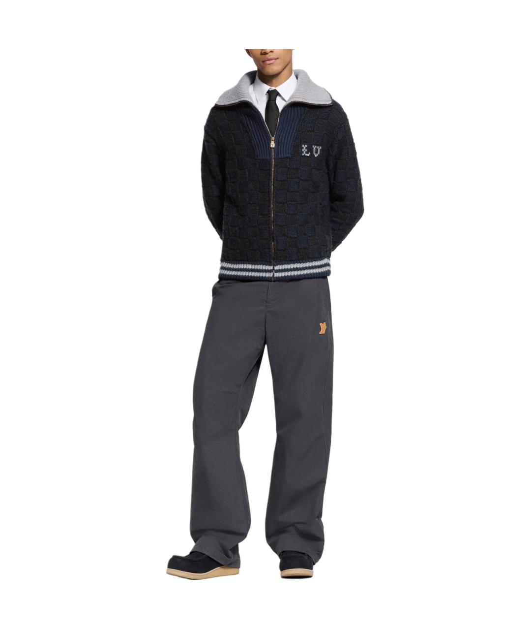 LOUIS VUITTON Темно-синий кардиган, фото 4