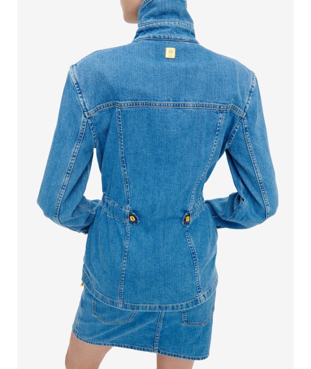 SCHIAPARELLI Голубая хлопковая рубашка, фото 4