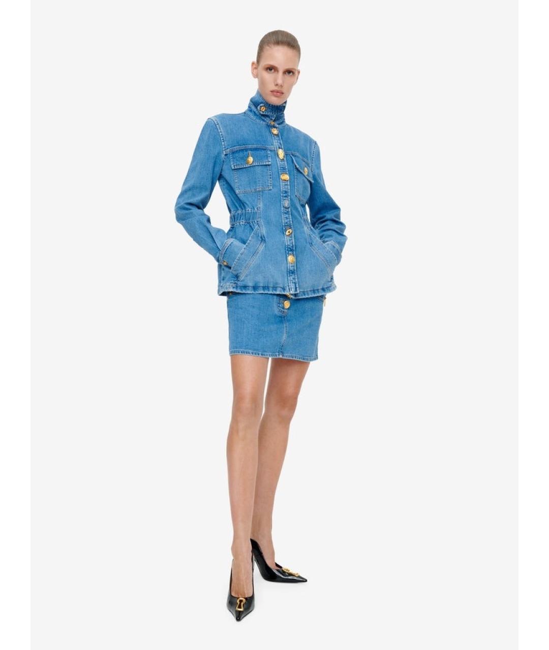 SCHIAPARELLI Голубая хлопковая рубашка, фото 3