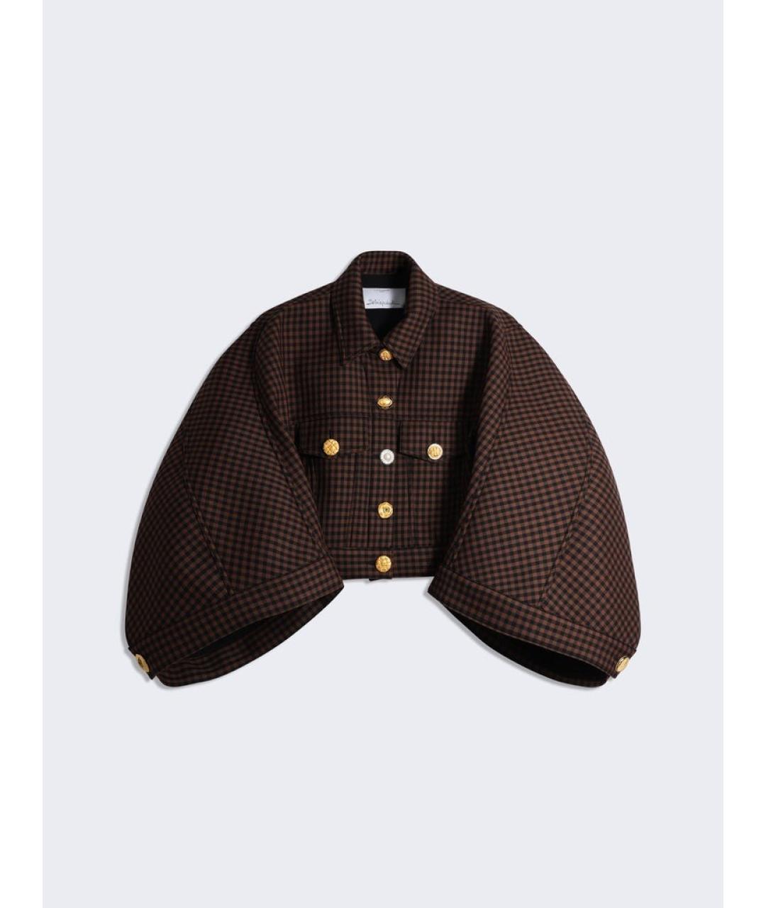 SCHIAPARELLI Коричневая шерстяная куртка, фото 5