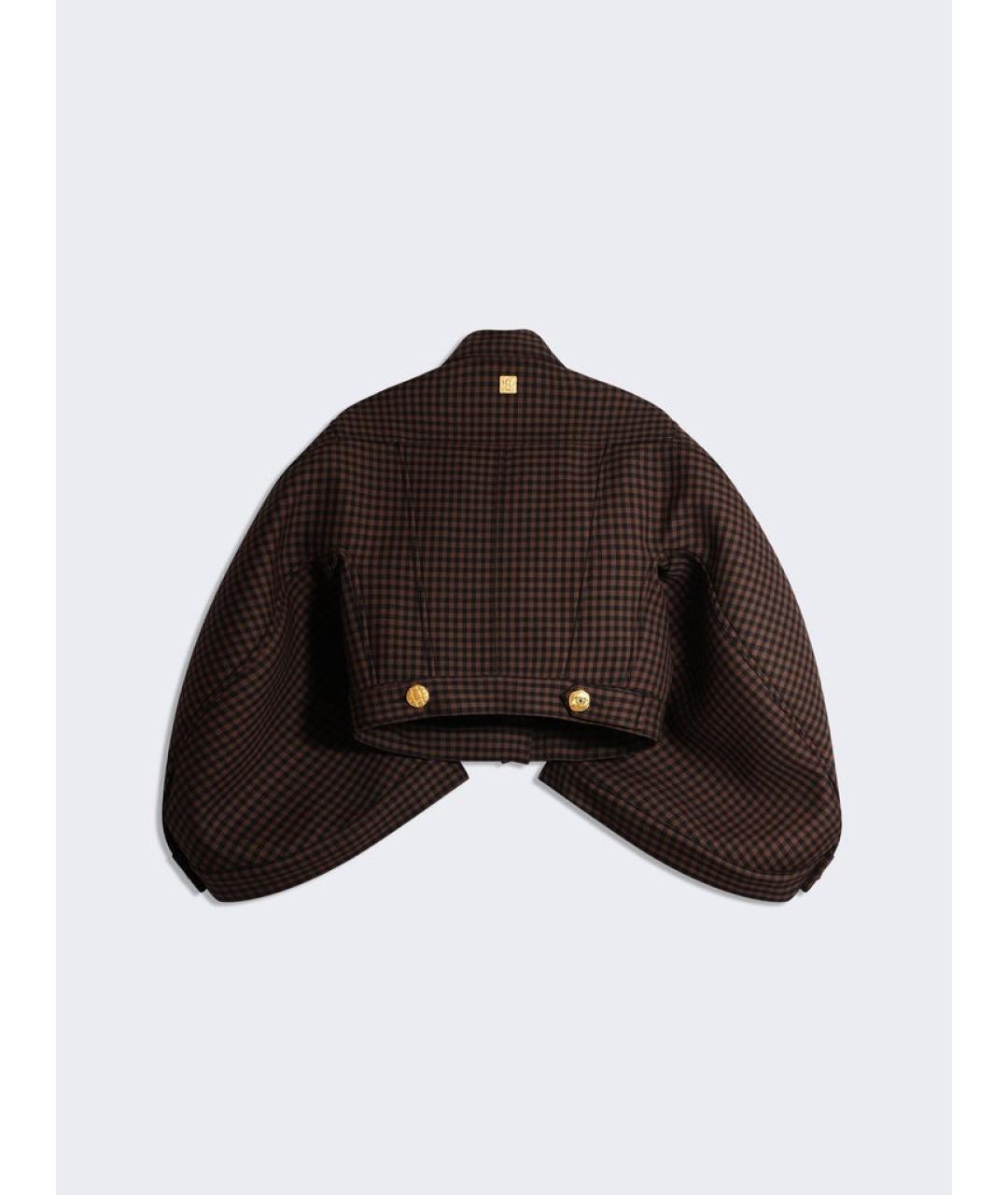 SCHIAPARELLI Коричневая шерстяная куртка, фото 2