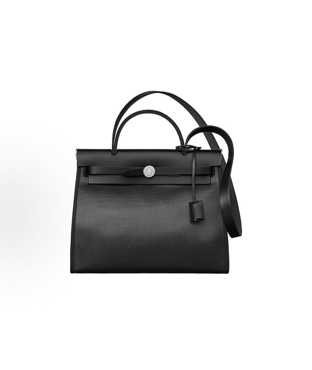 HERMES Черная кожаная сумка через плечо, фото 8