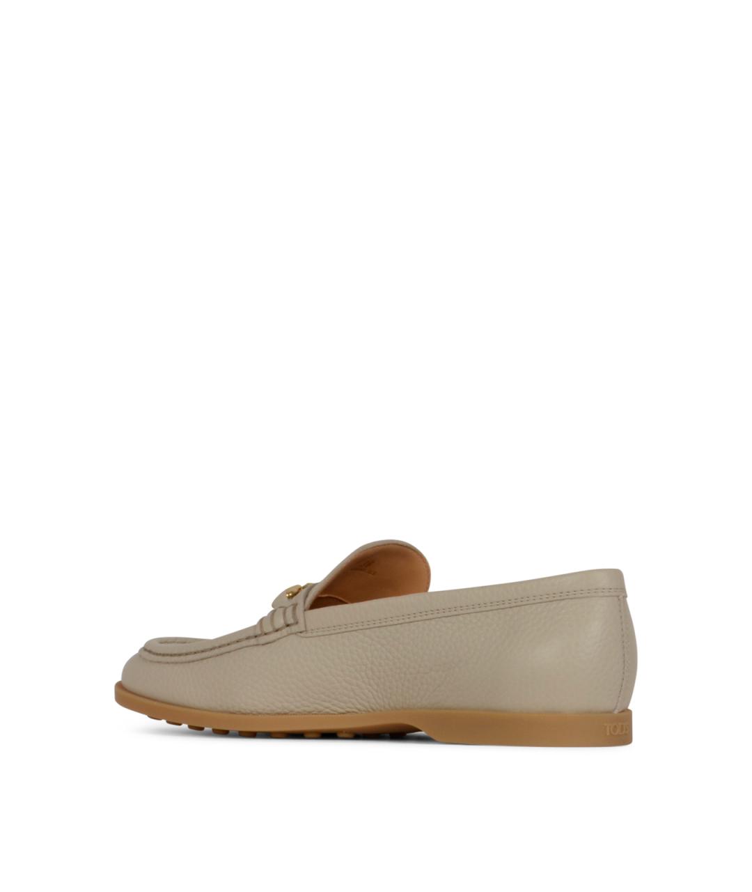 TOD'S Бежевые лоферы, фото 3