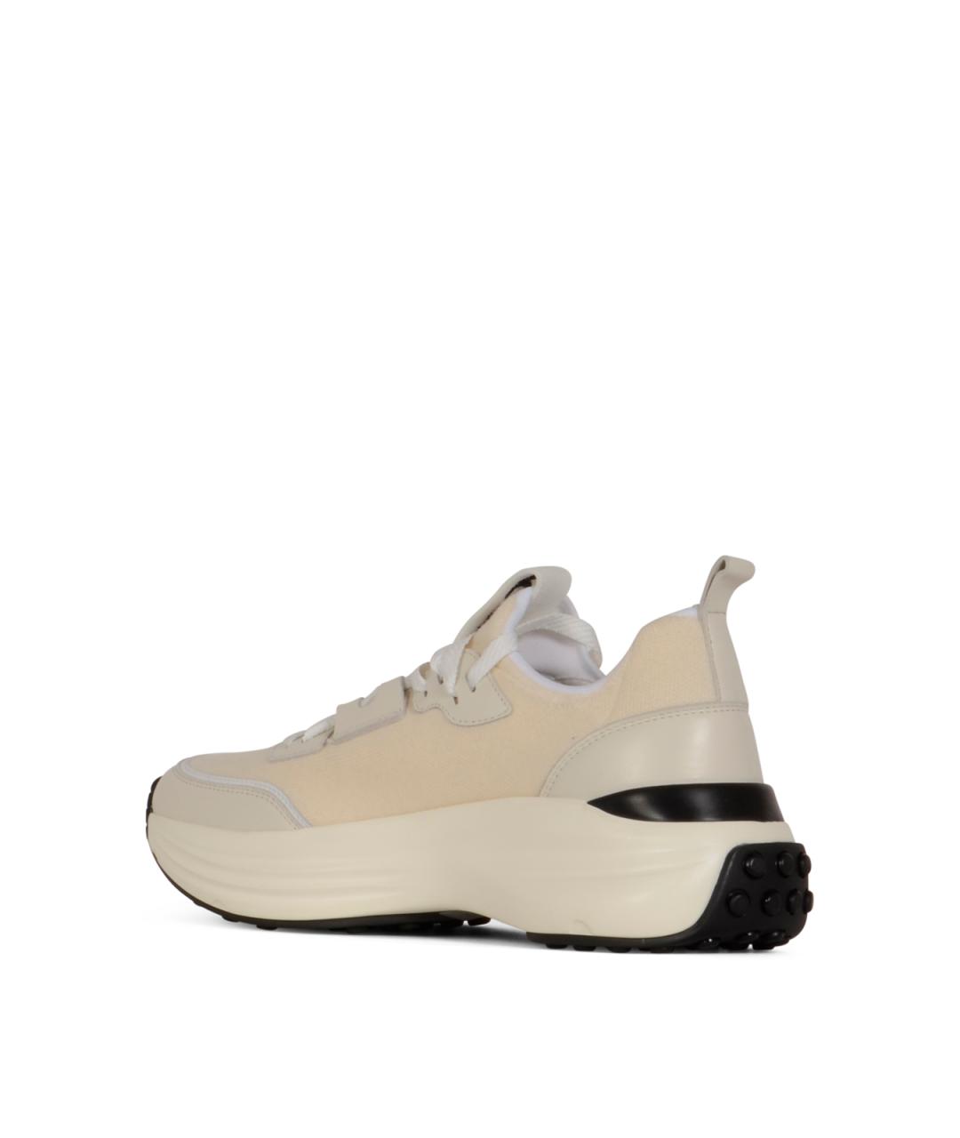 TOD'S Бежевые кроссовки, фото 3