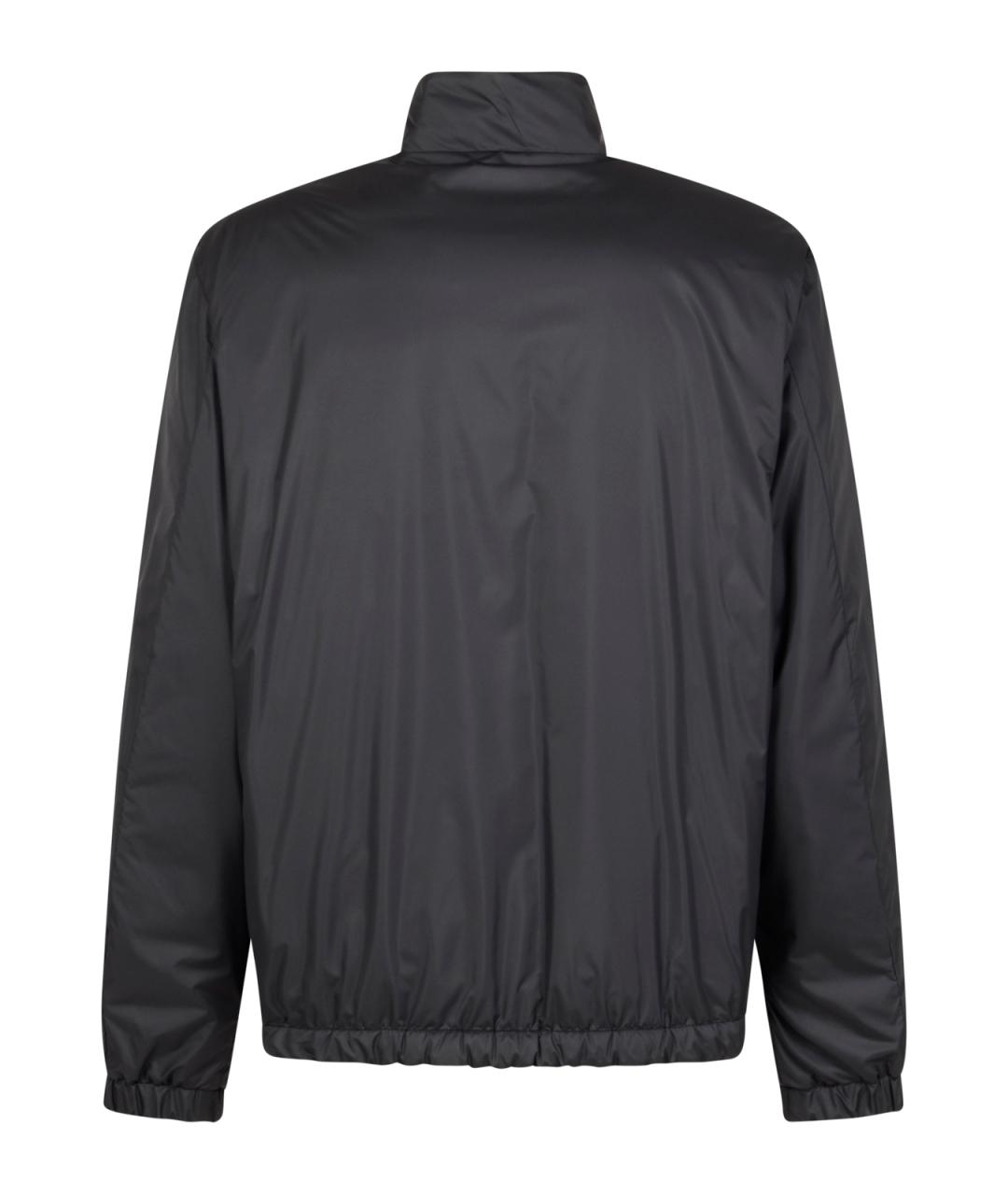 MONCLER Черная синтетическая куртка, фото 2