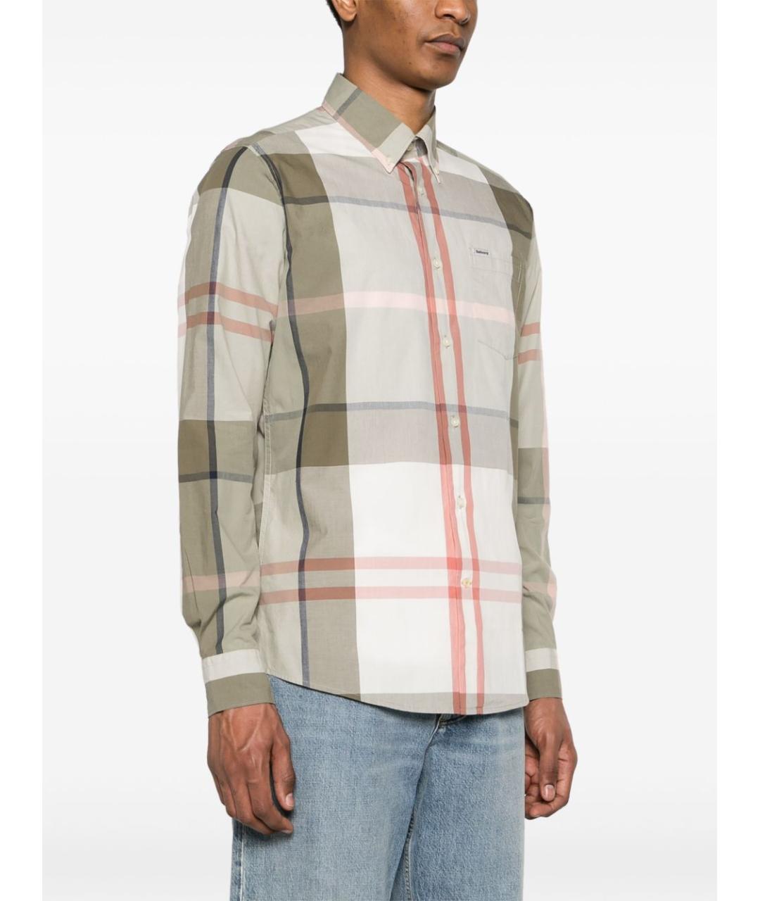 BARBOUR Зеленая хлопковая кэжуал рубашка, фото 2