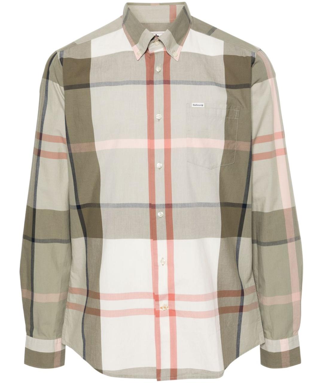 BARBOUR Зеленая хлопковая кэжуал рубашка, фото 1