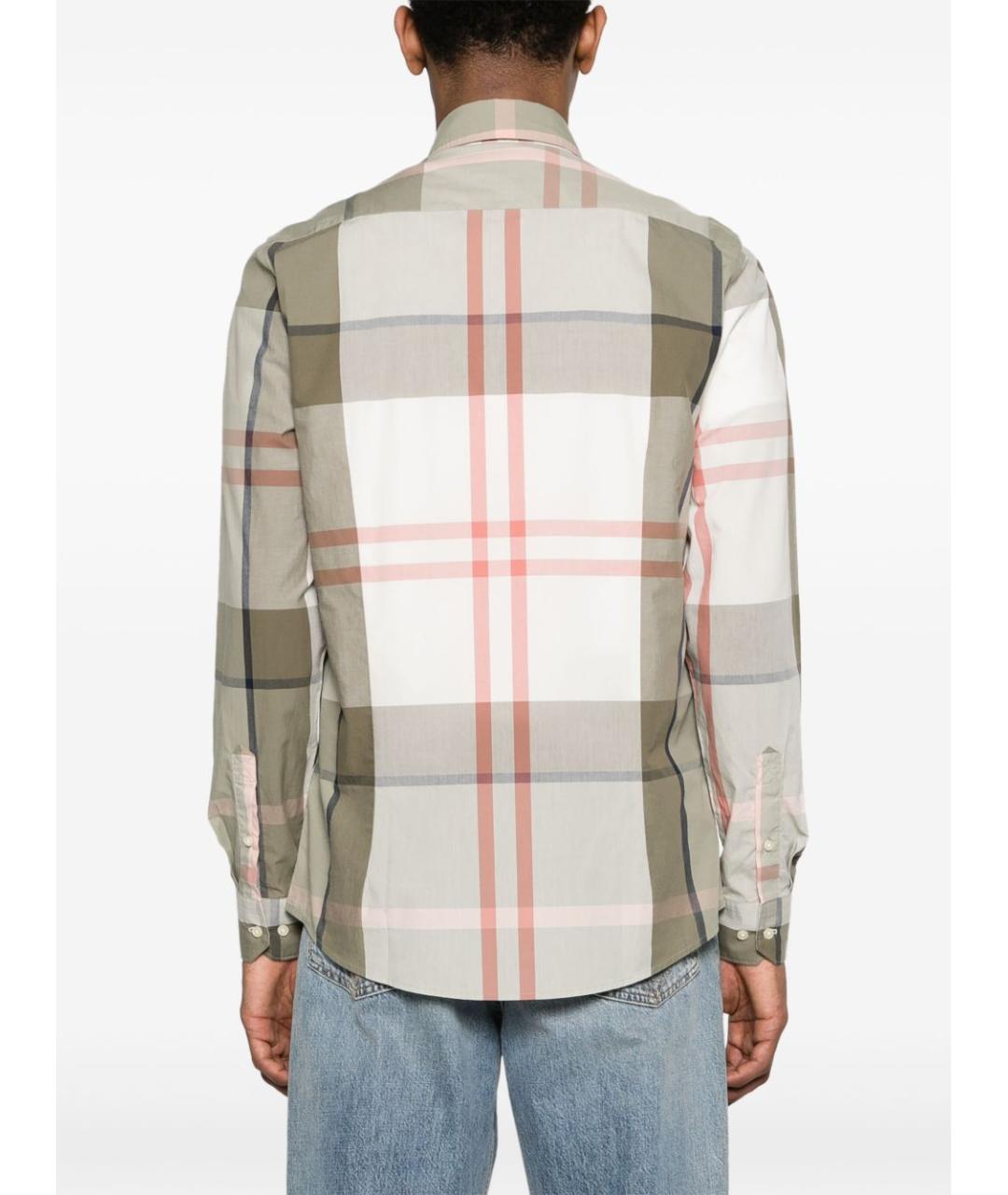 BARBOUR Зеленая хлопковая кэжуал рубашка, фото 4