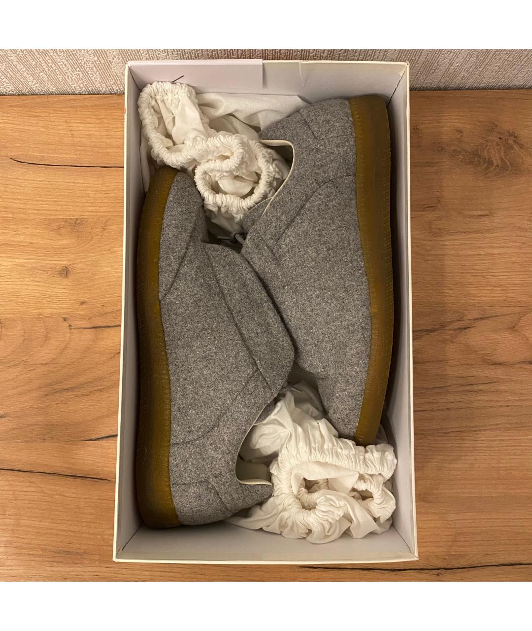 MAISON MARGIELA Серые низкие кроссовки / кеды, фото 2