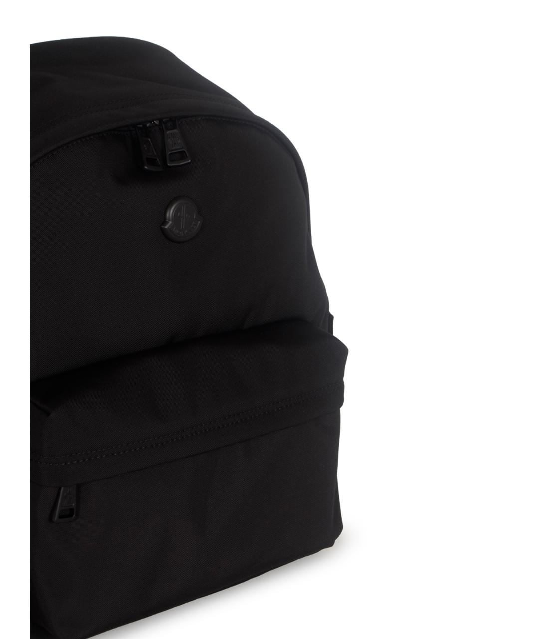 MONCLER Черный синтетический рюкзак, фото 4