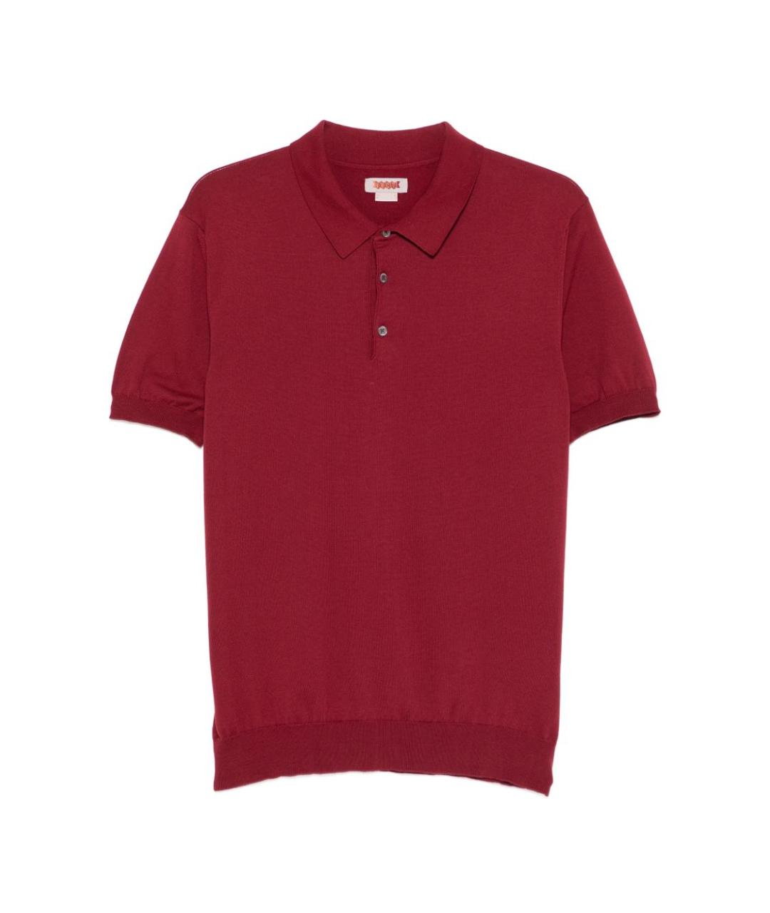 BARACUTA Бордовое поло с коротким рукавом, фото 1