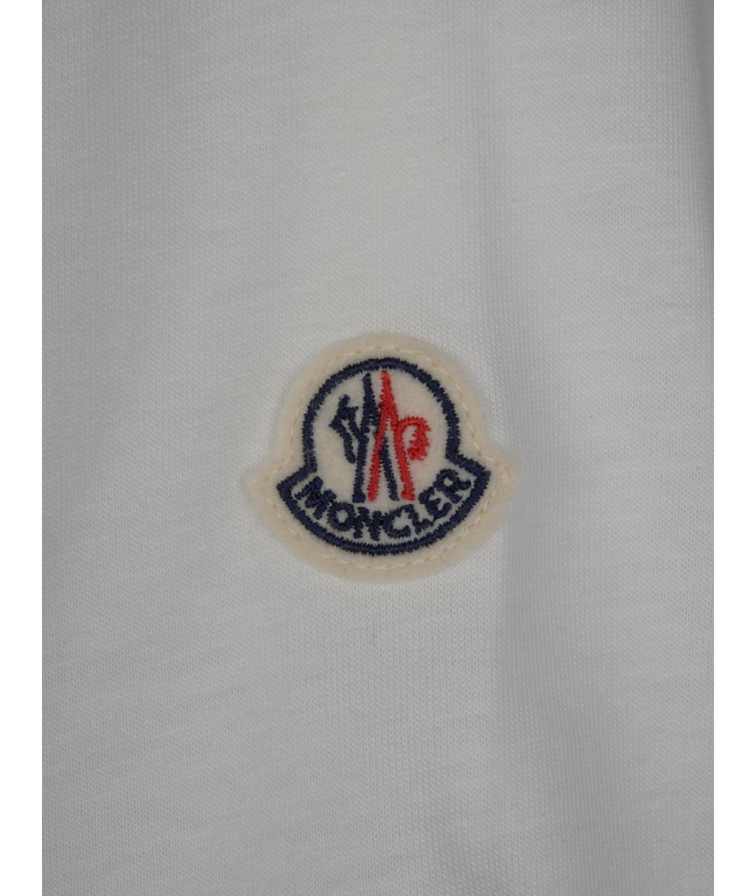 MONCLER Бежевая хлопковая футболка, фото 3