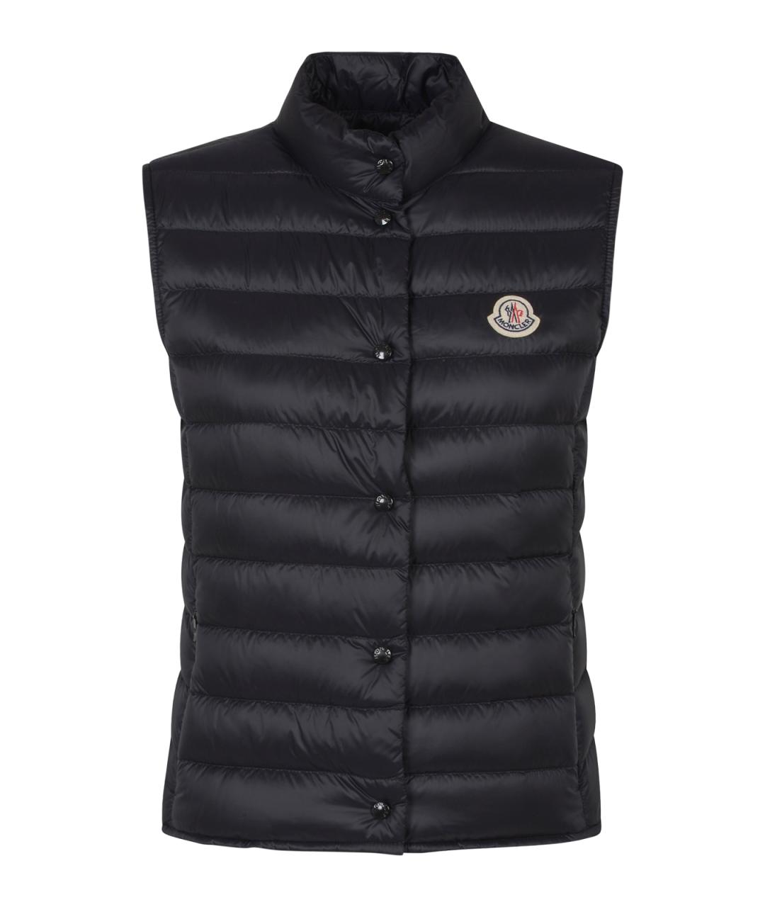 MONCLER Черный полиамидовый жилет, фото 1