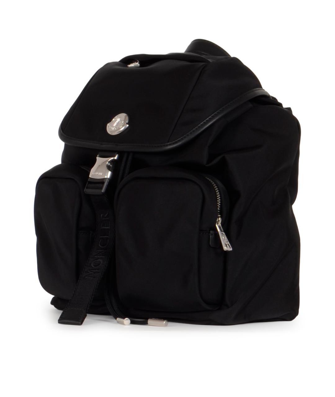 MONCLER Черный синтетический рюкзак, фото 2