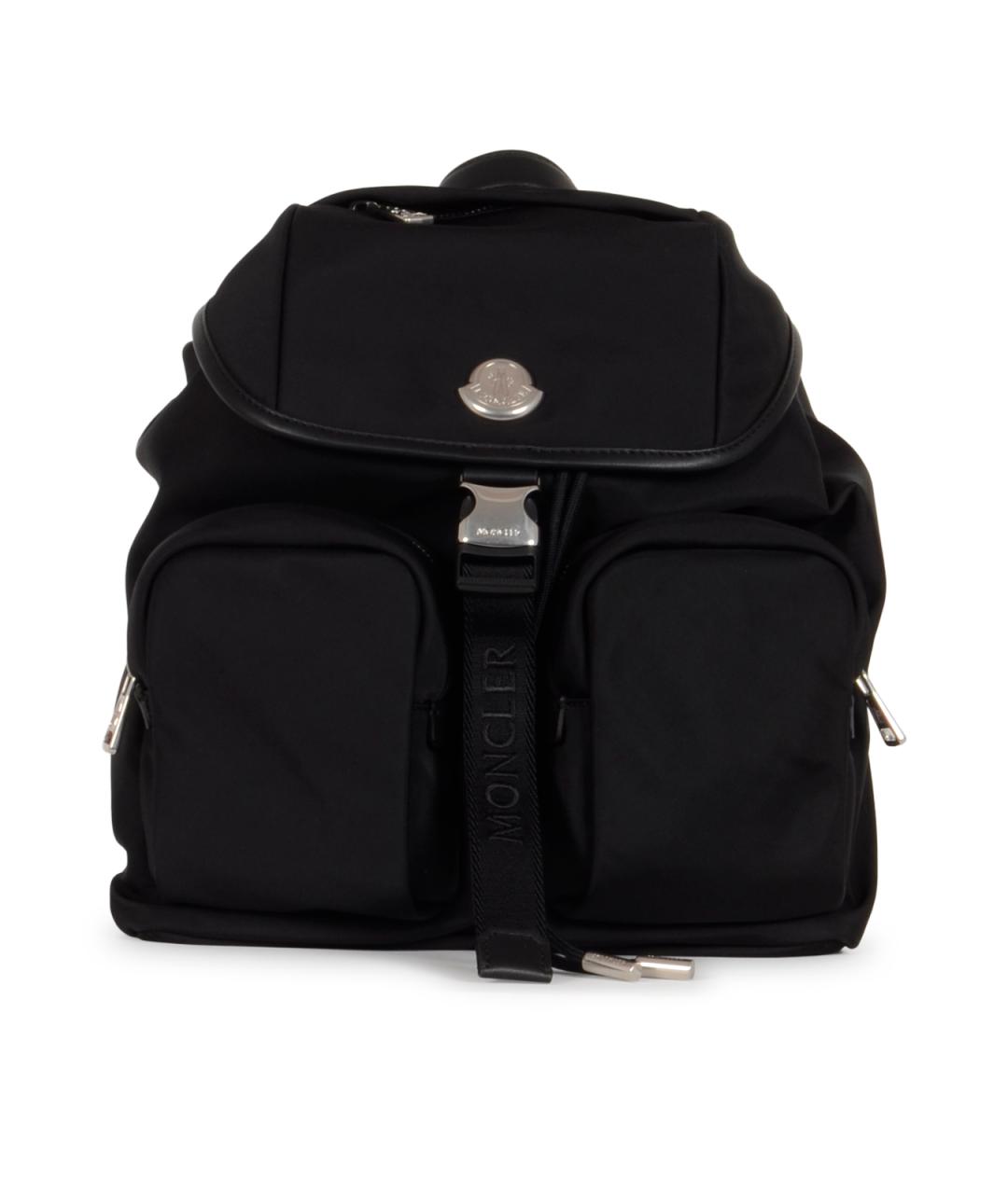 MONCLER Черный синтетический рюкзак, фото 1