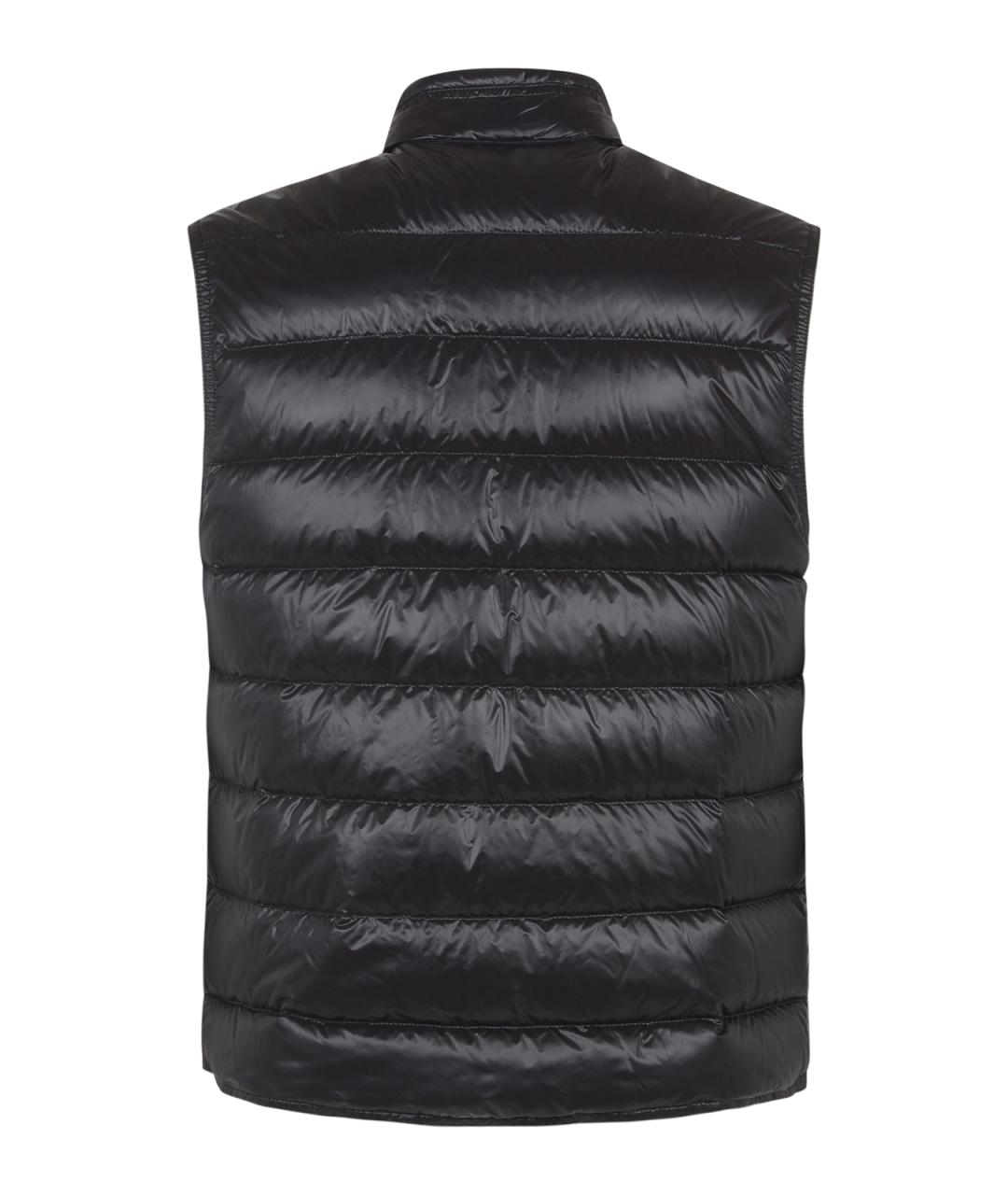 MONCLER Черный синтетический жилет, фото 2