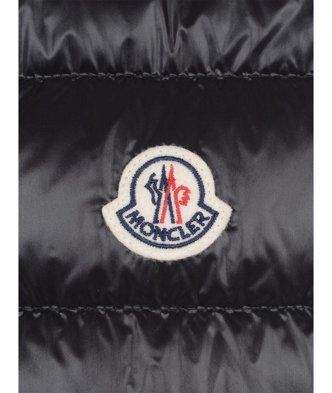 MONCLER Черный синтетический жилет, фото 3