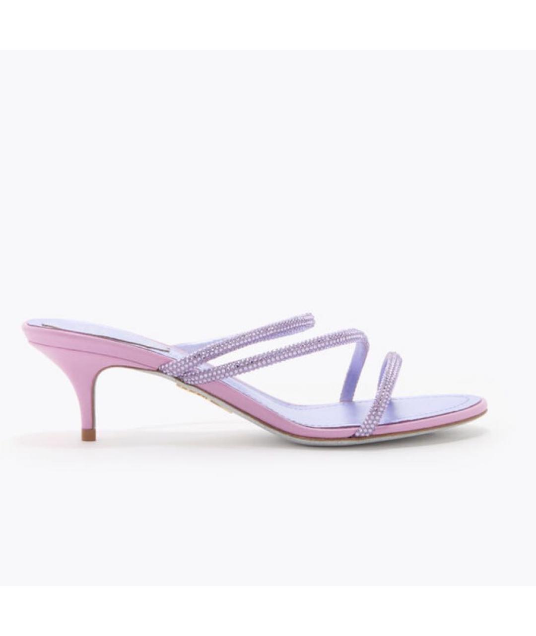 RENE CAOVILLA Фиолетовые босоножки, фото 5