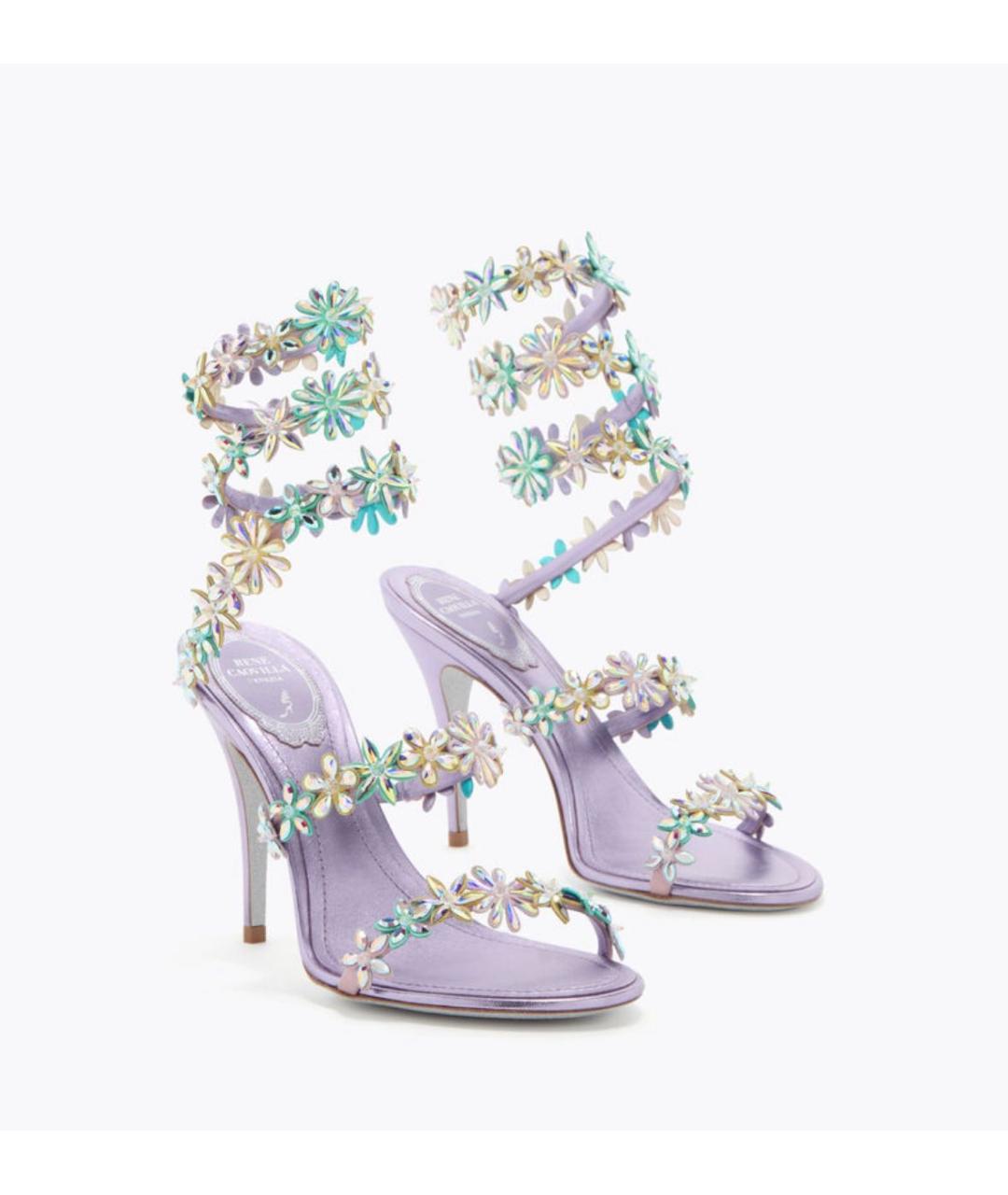 RENE CAOVILLA Фиолетовые босоножки, фото 2