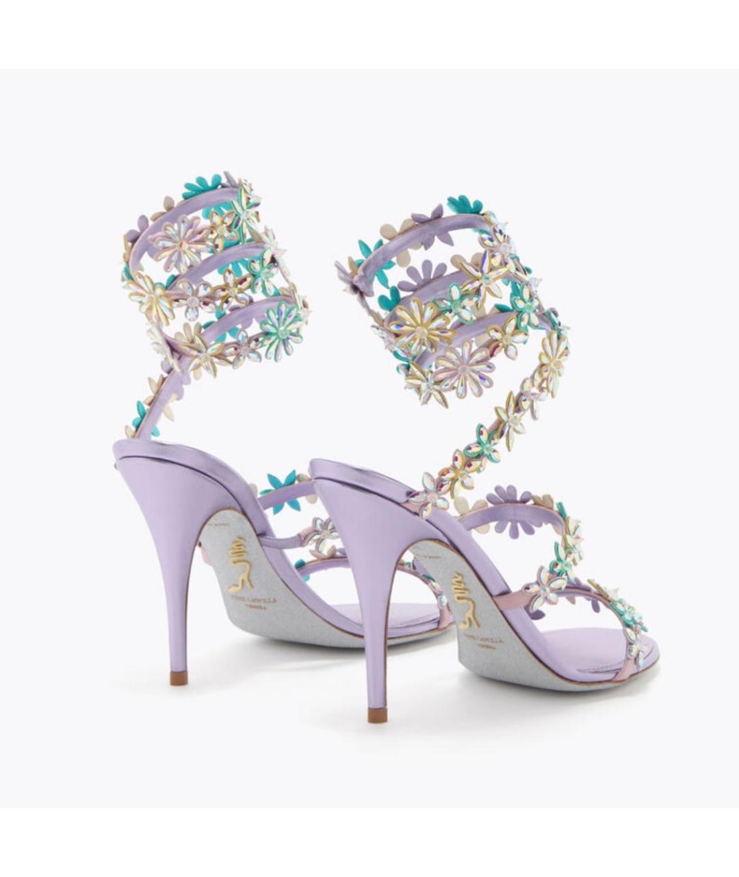 RENE CAOVILLA Фиолетовые босоножки, фото 3
