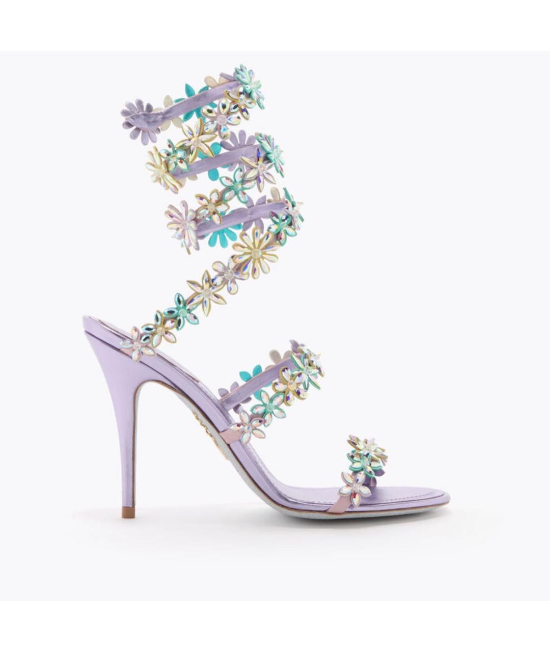 RENE CAOVILLA Фиолетовые босоножки, фото 5