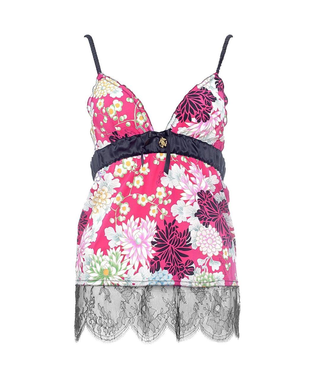 ROBERTO CAVALLI Мульти шелковая майка, фото 1