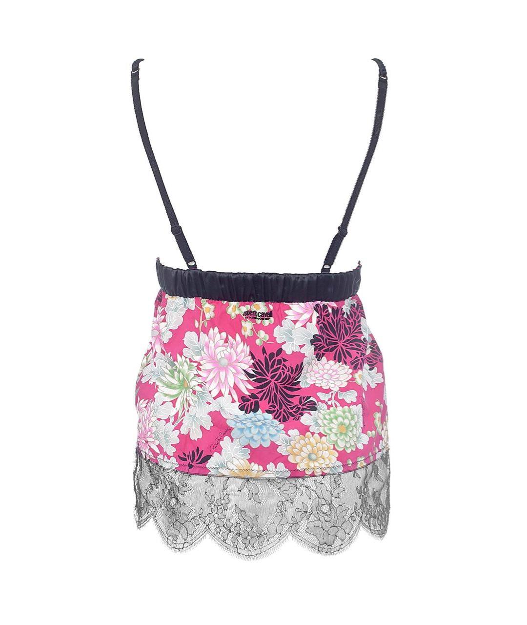 ROBERTO CAVALLI Мульти шелковая майка, фото 2