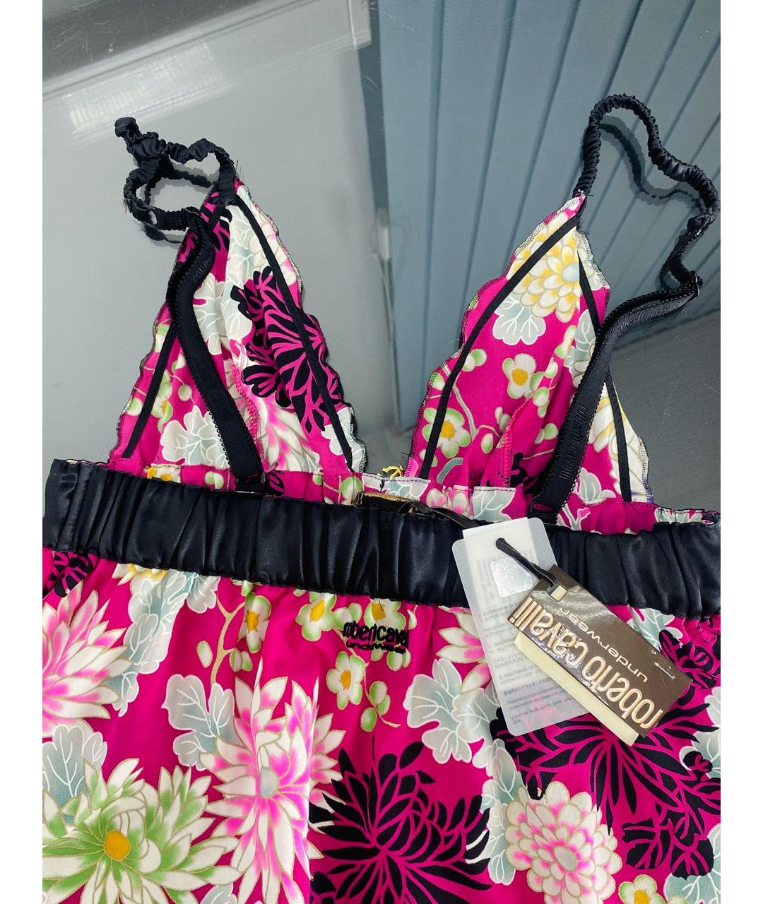 ROBERTO CAVALLI Мульти шелковая майка, фото 3