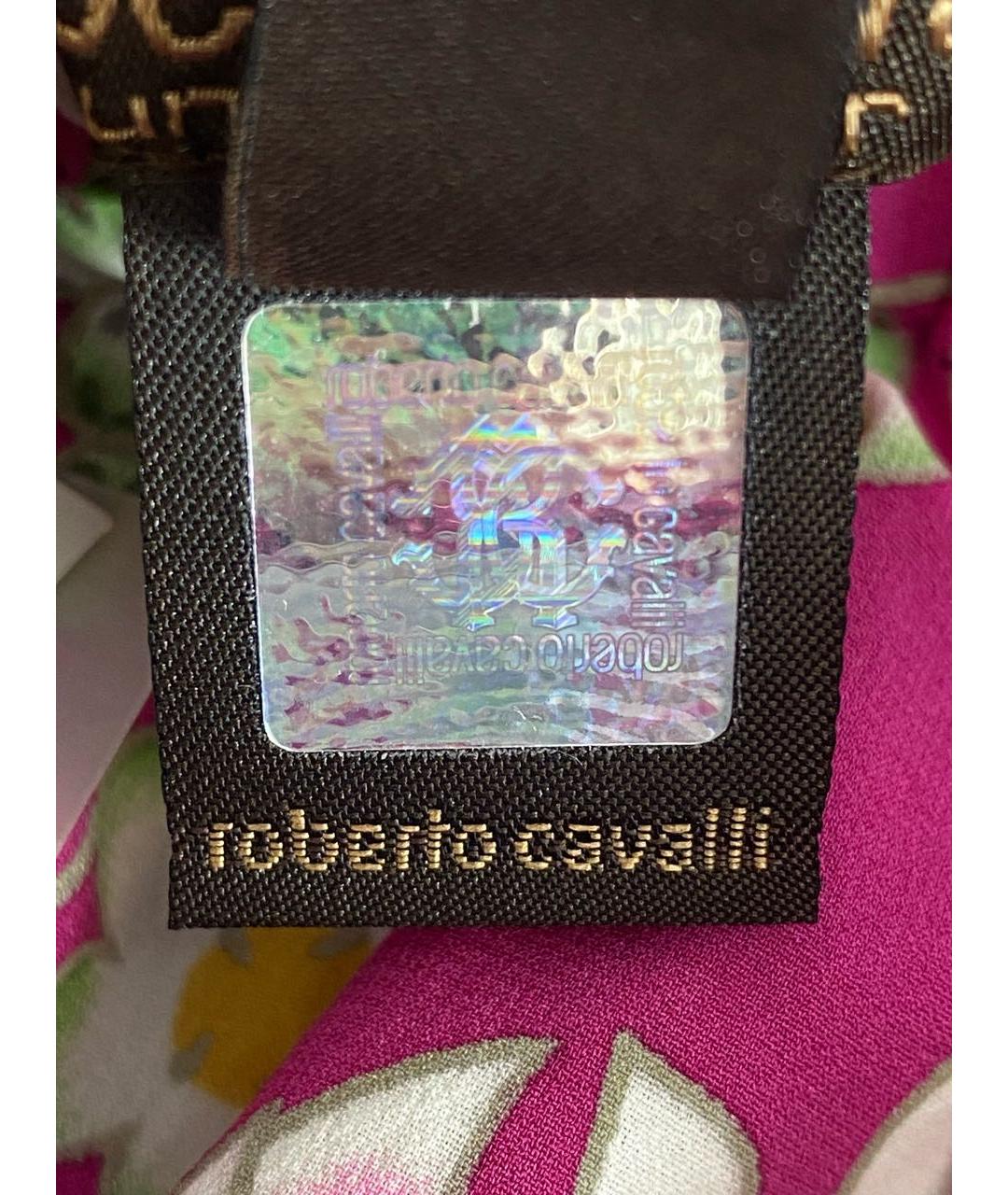 ROBERTO CAVALLI Мульти шелковая майка, фото 8
