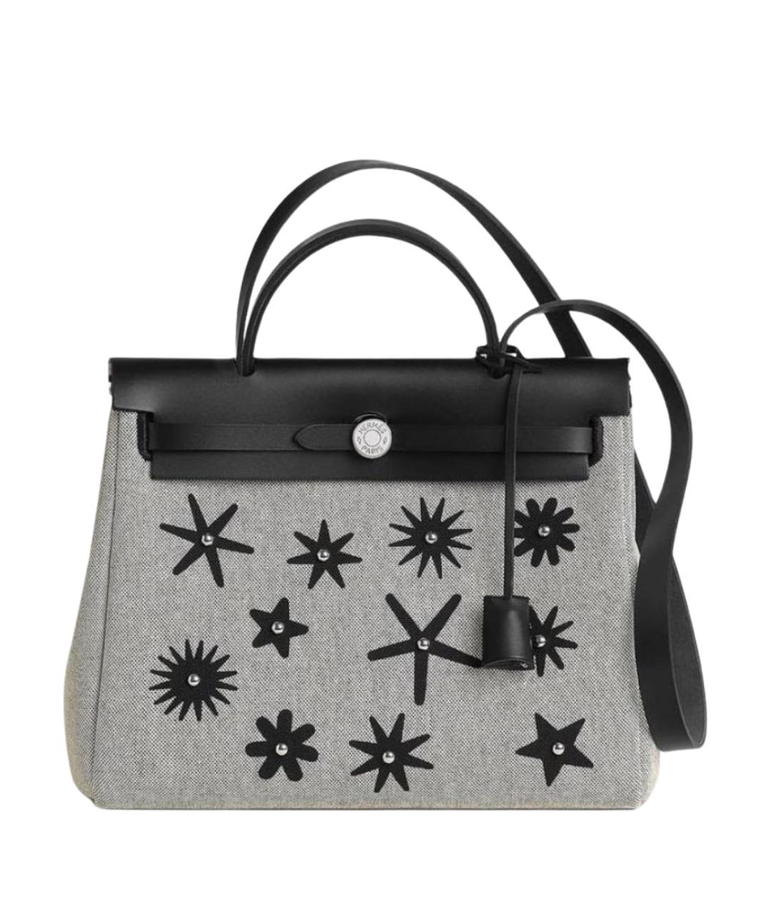 HERMES Серая кожаная сумка через плечо, фото 1