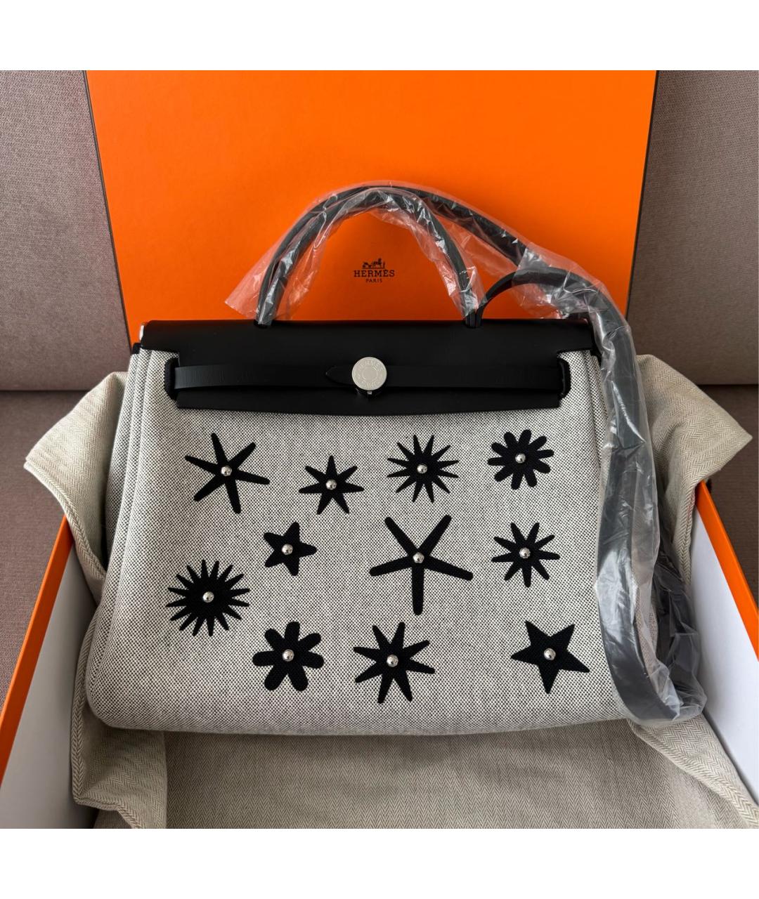 HERMES Серая кожаная сумка через плечо, фото 2