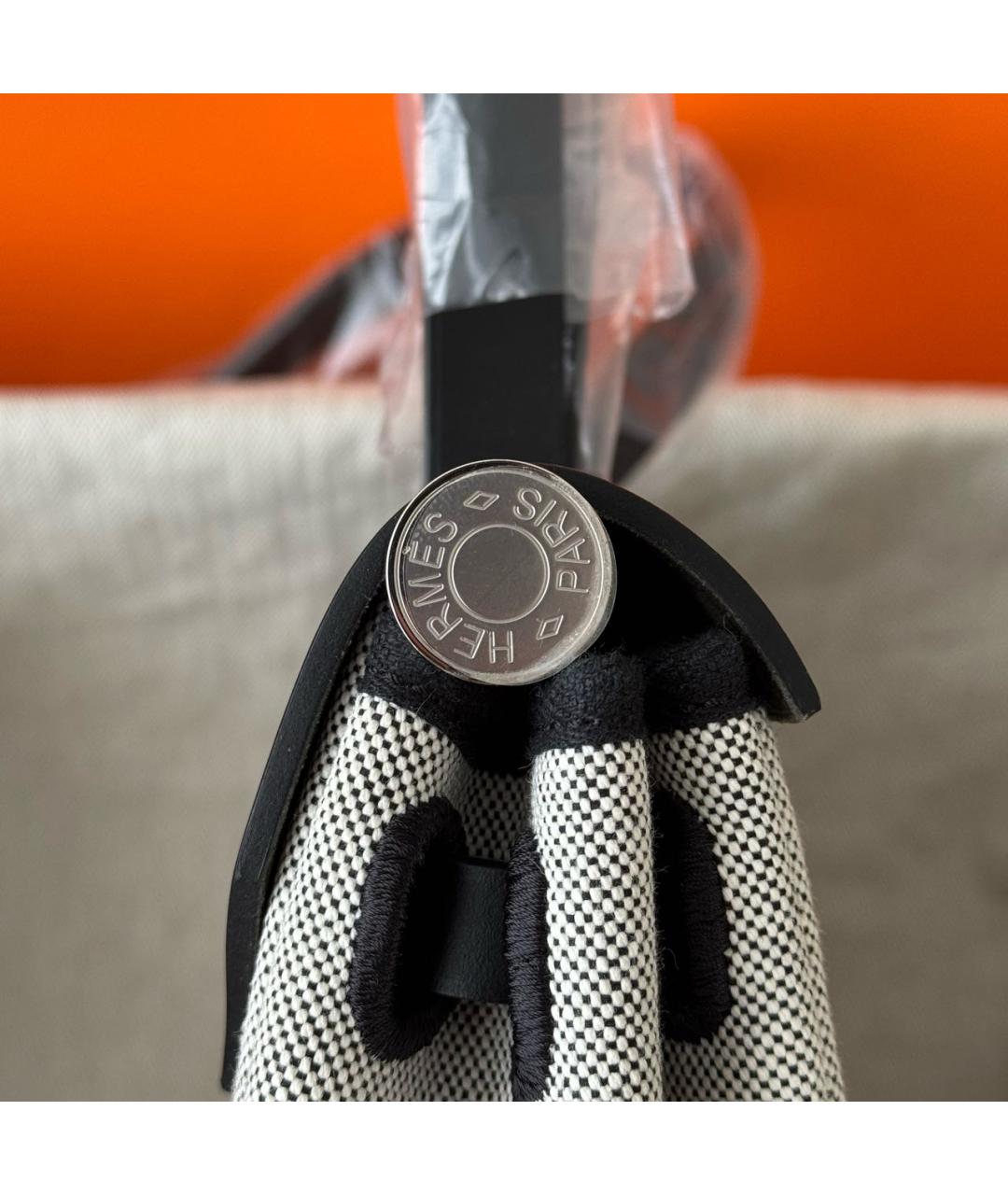 HERMES Серая кожаная сумка через плечо, фото 7